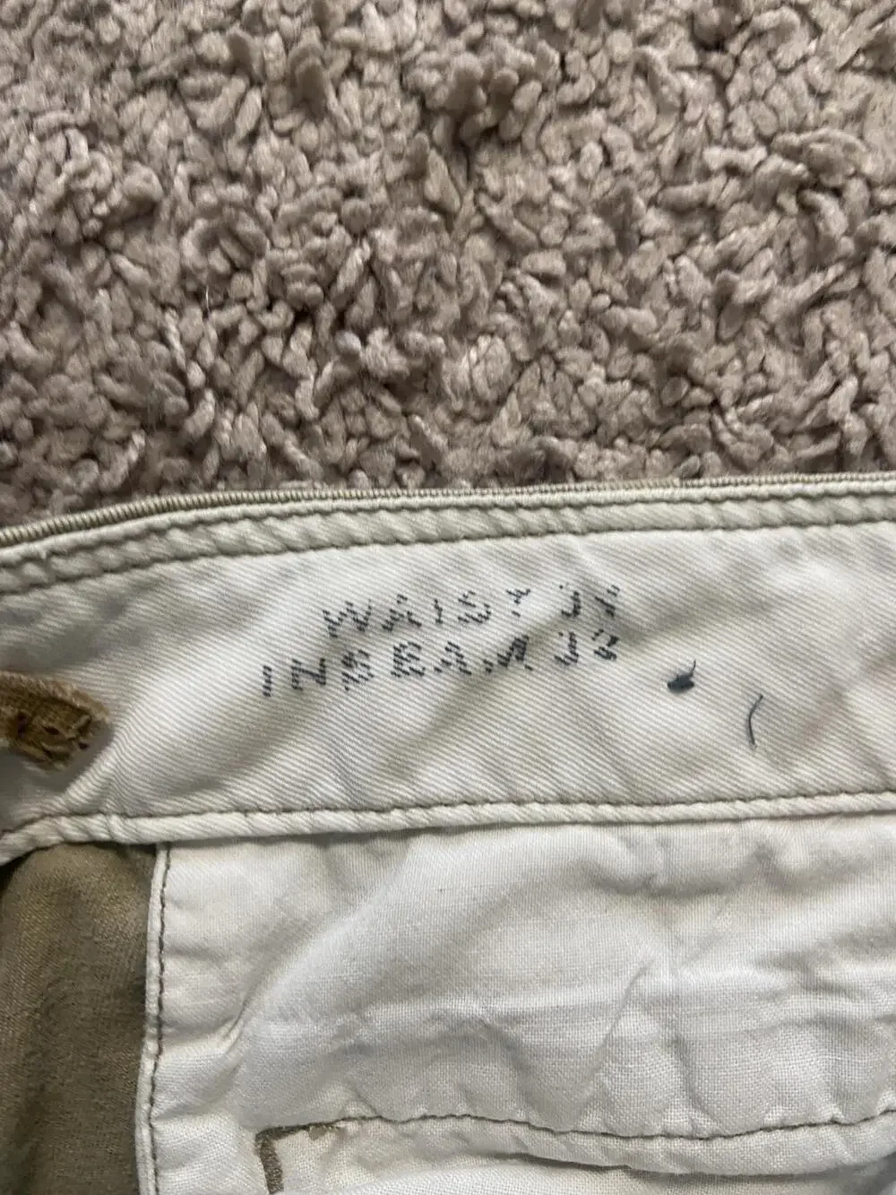 American Eagle Outfitters Pants Mens 34x32 Beige Classic Khaki Chino Pockets